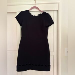 Club Monaco Navy Scalloped Dress size 2